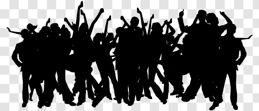 Group Of People Background - Text - Crew Blackandwhite Transparent PNG