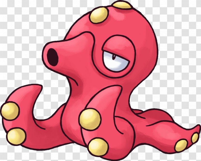 Octopus Pokémon Mystery Dungeon: Blue Rescue Team And Red GO Octillery - Cartoon - Pokemon Go Transparent PNG