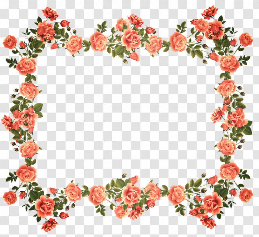 Borders And Frames Picture Rose Flower Floral Design Transparent PNG