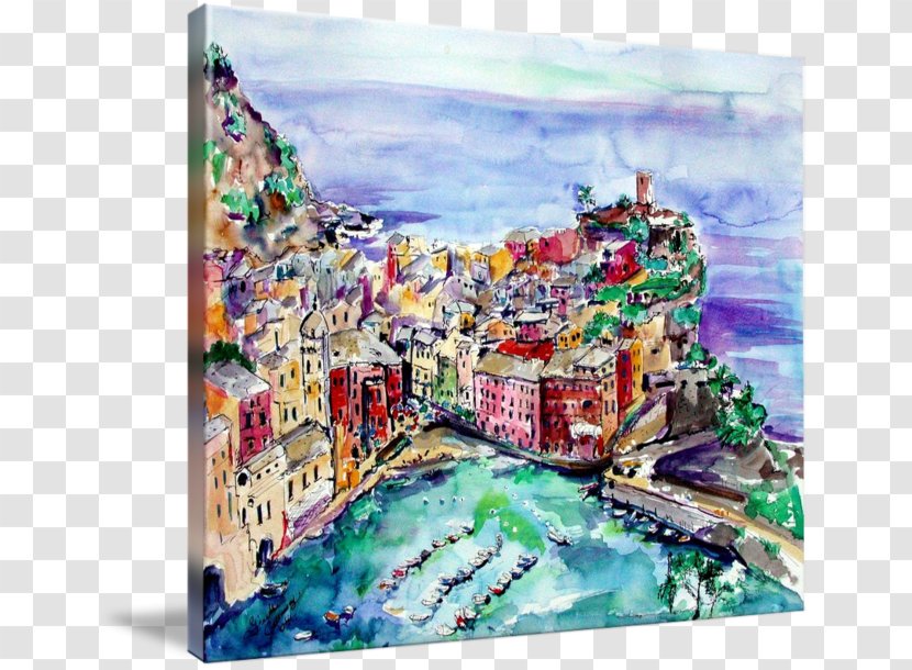 Watercolor Painting Vernazza The Art Of - Oil Transparent PNG