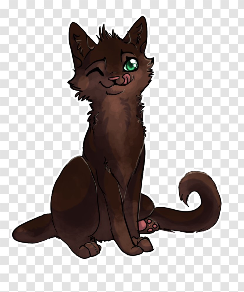 Whiskers Havana Brown Kitten Domestic Short-haired Cat Black - Cartoon Transparent PNG