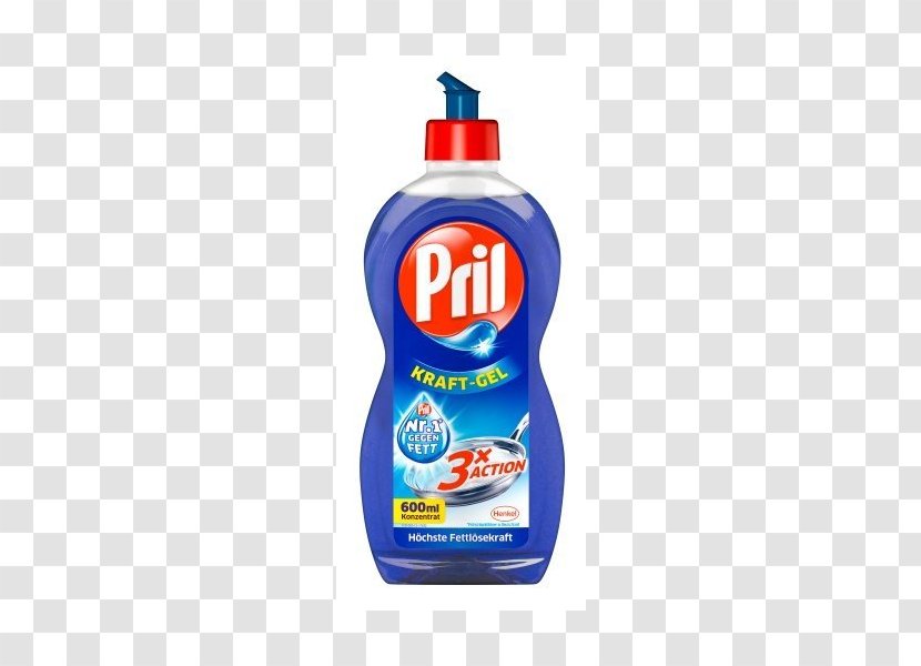 Pril Dishwashing Liquid Gel Henkel - Palmolive - Water Bottle Transparent PNG