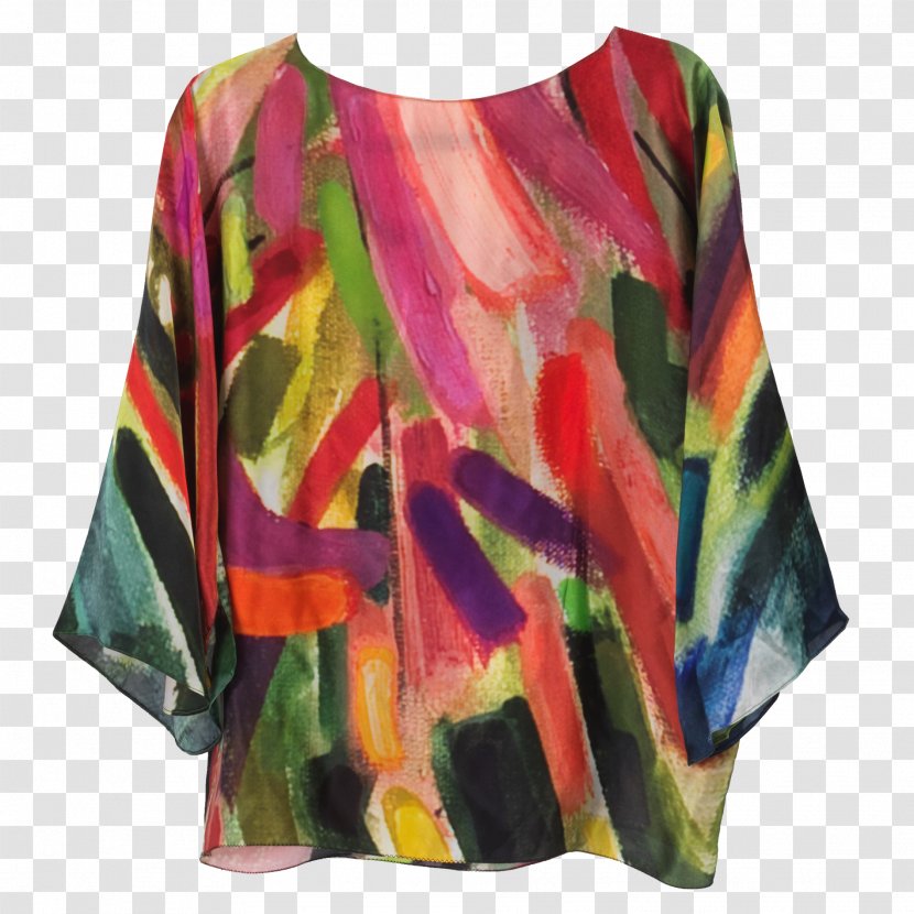 Blouse Silk Fashion Georgette T-shirt - Tshirt Transparent PNG