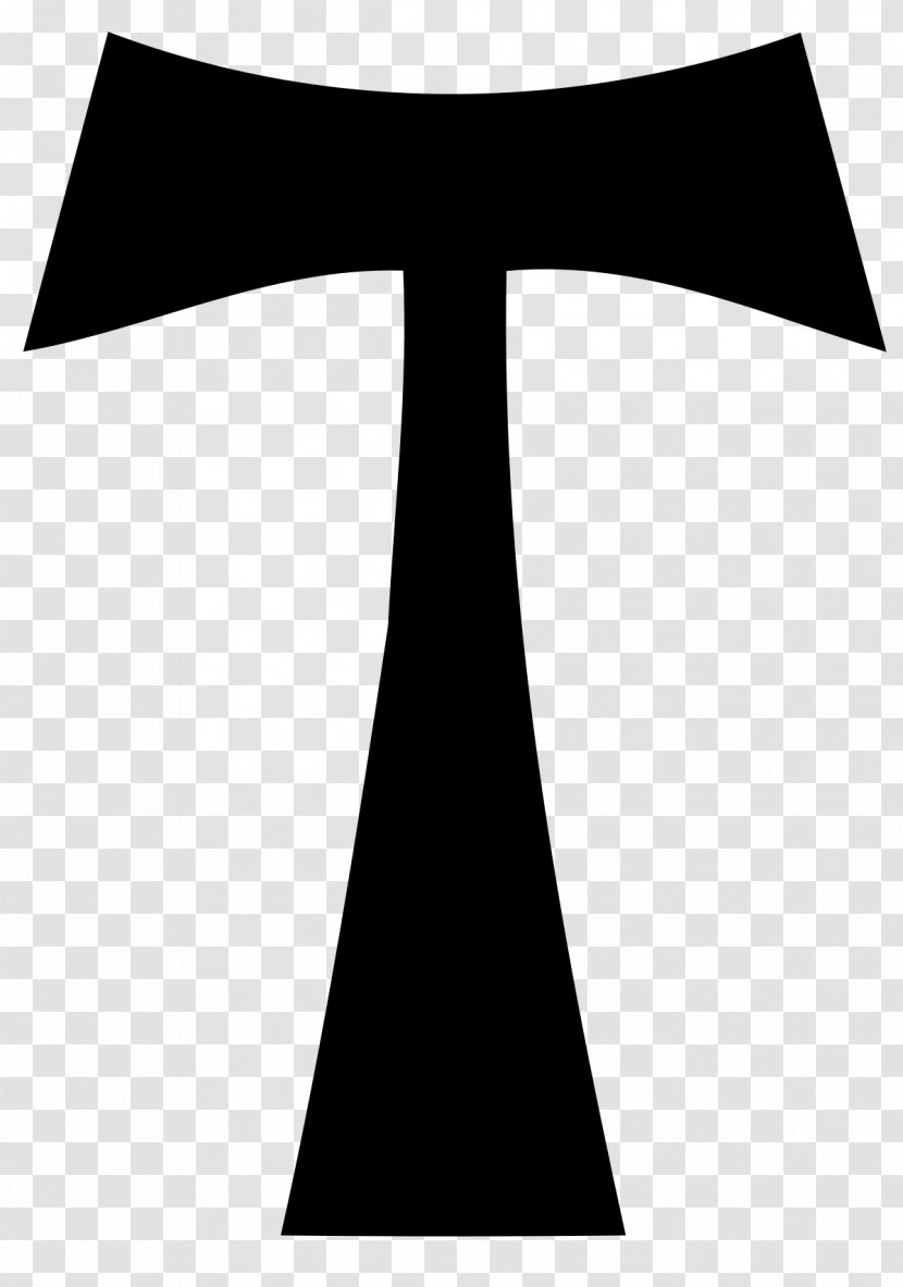 Tau Cross Christian Symbol - Black And White - Türkiye Transparent PNG