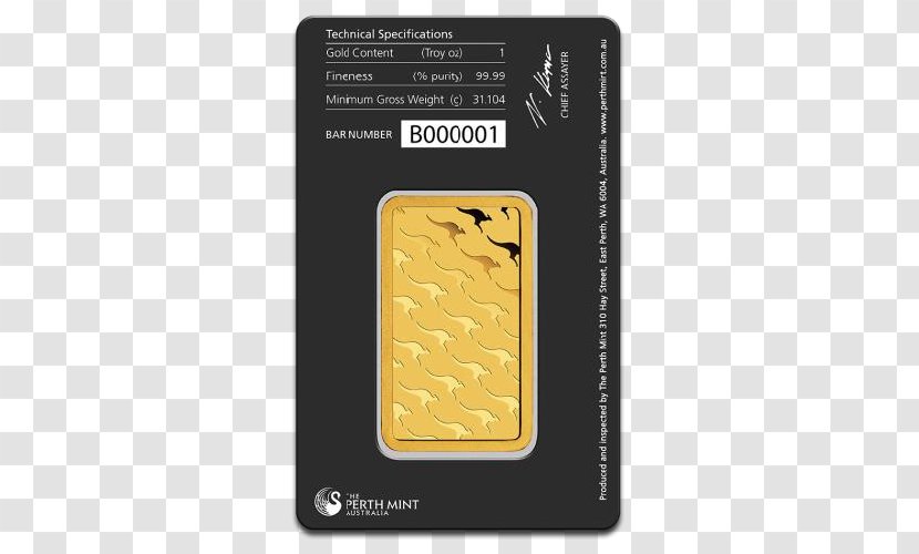Perth Mint Gold Bar Bullion As An Investment - Coin Transparent PNG