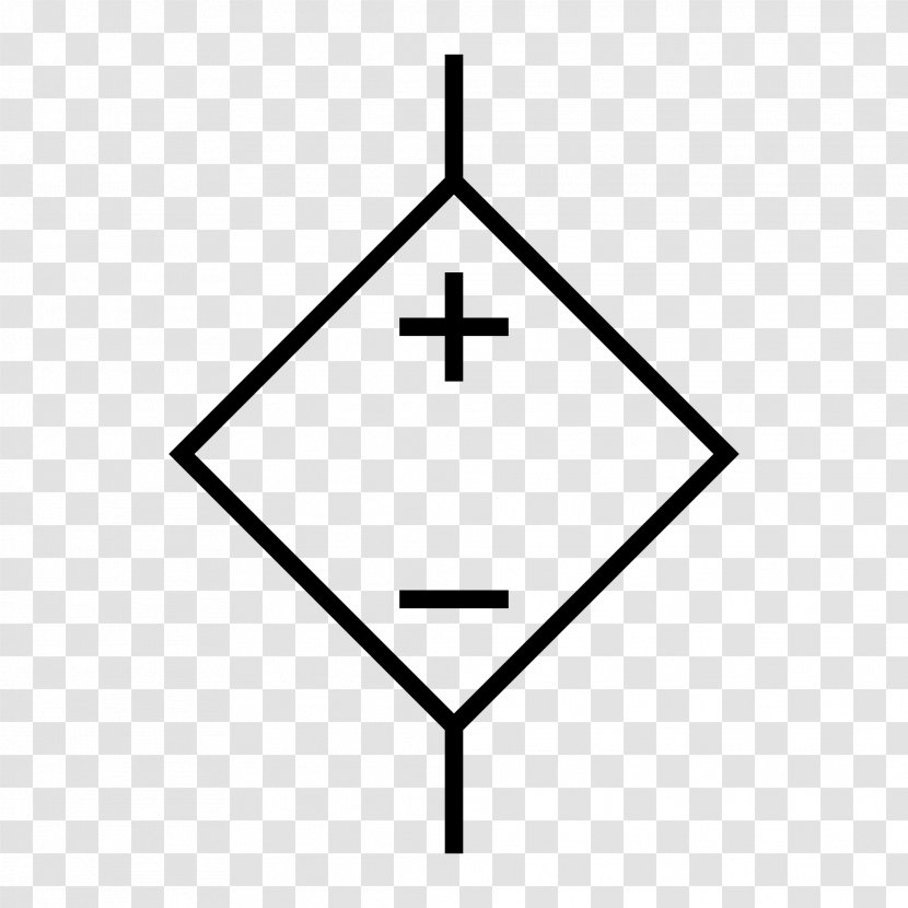 Voltage Source Current Electronic Symbol Alternating Direct - Black And White Transparent PNG