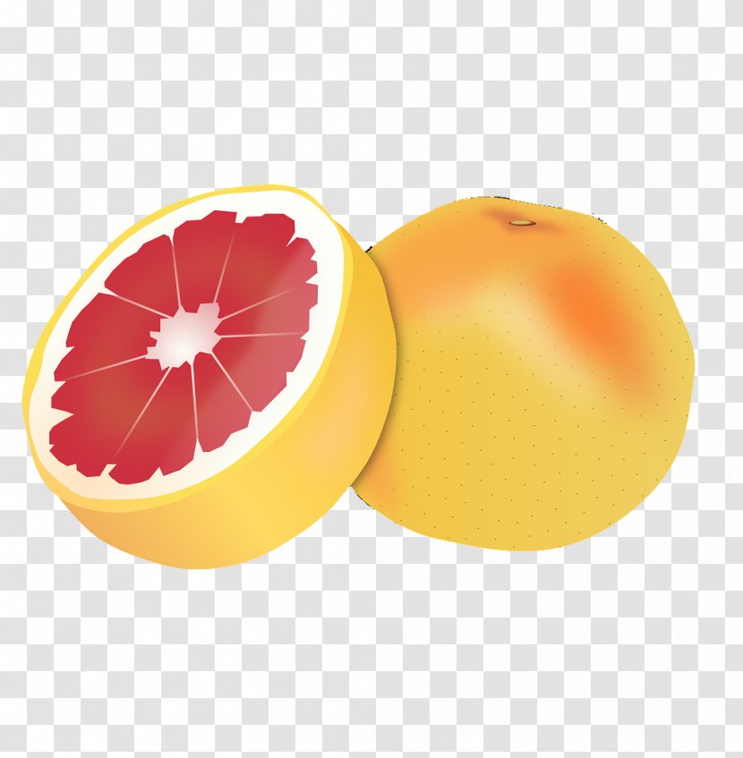 Grapefruit Juice Pomelo Orange Clip Art - Hybrid Fruit - Cartoon Red Transparent PNG