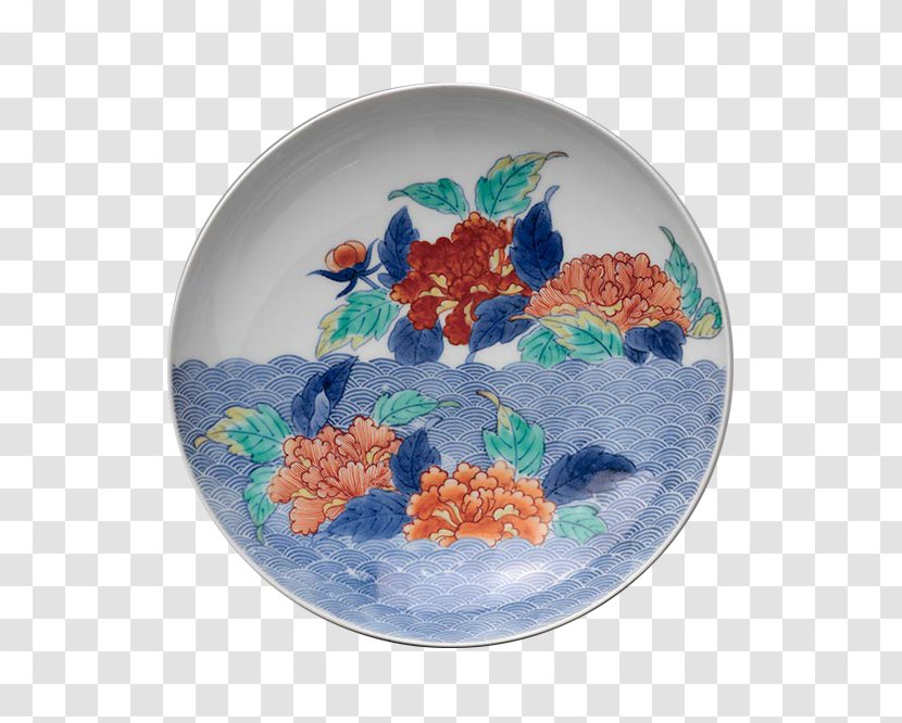 Edo Period Nabeshima Ware Plate Clan - Porcelain Transparent PNG