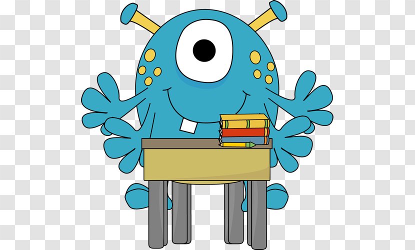 Cookie Monster Elmo School Clip Art - Blog - Cartoon Desk Transparent PNG