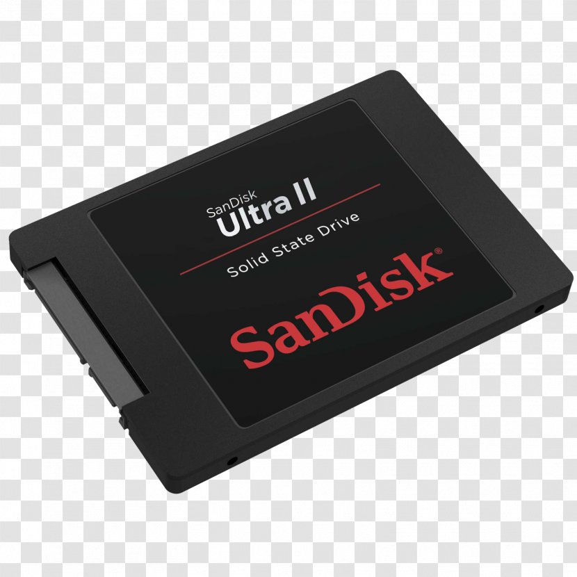 SanDisk Ultra II SSD Solid-state Drive Hard Drives Serial ATA - Data Storage Device - Computer Transparent PNG