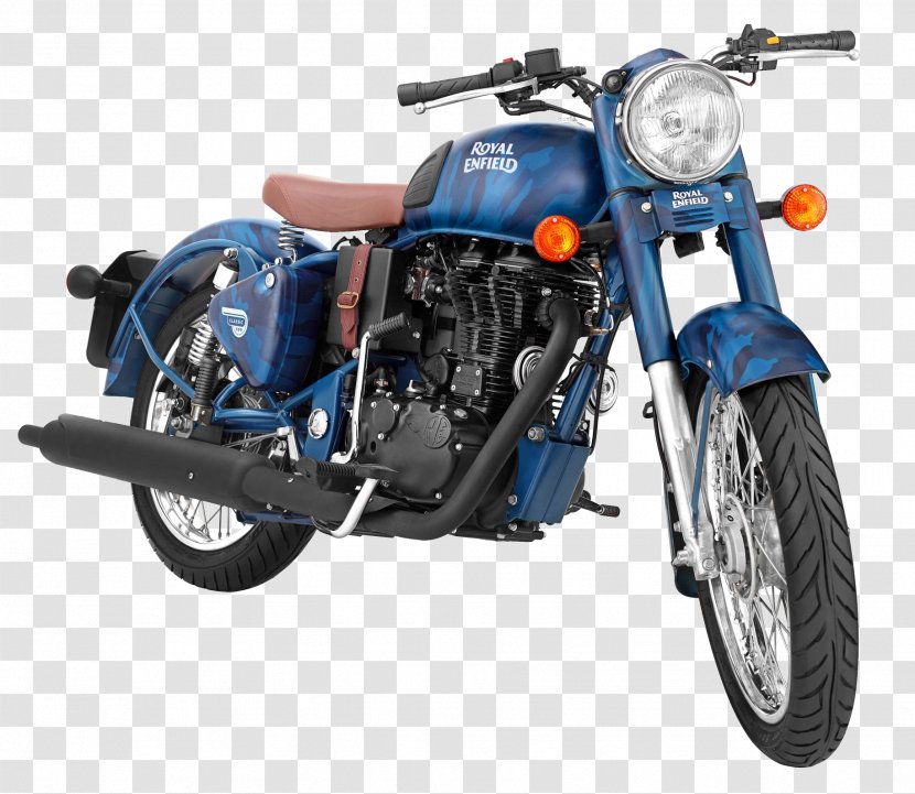 Royal Enfield Classic 500 Motorcycle Cycle Co. Ltd Bicycle - Vehicle - Squadron Blue Bike Transparent PNG