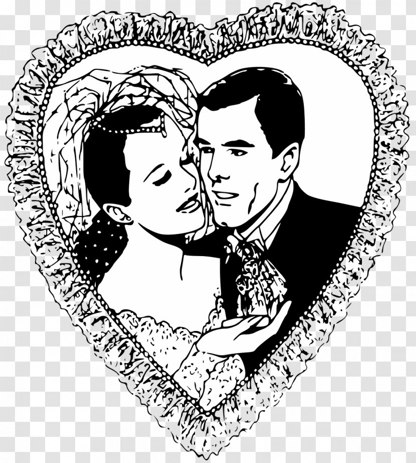 Bridegroom Marriage Love Clip Art - Cartoon - Bride Transparent PNG