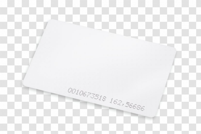 Material Rectangle - Rfid Card Transparent PNG
