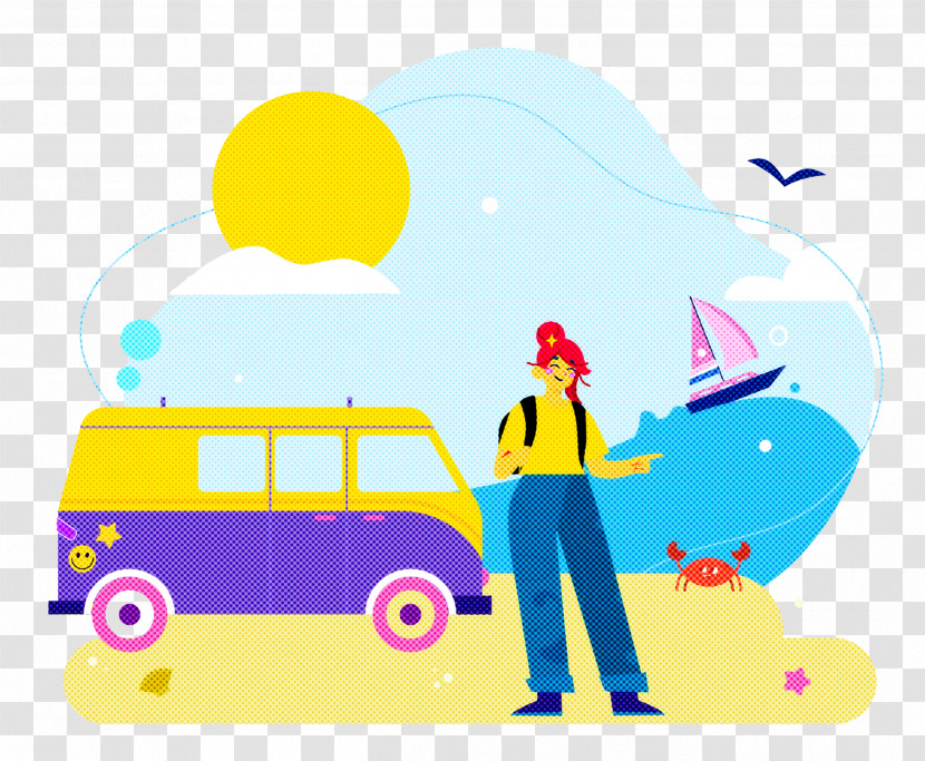 Seashore Day Vacation Travel Transparent PNG