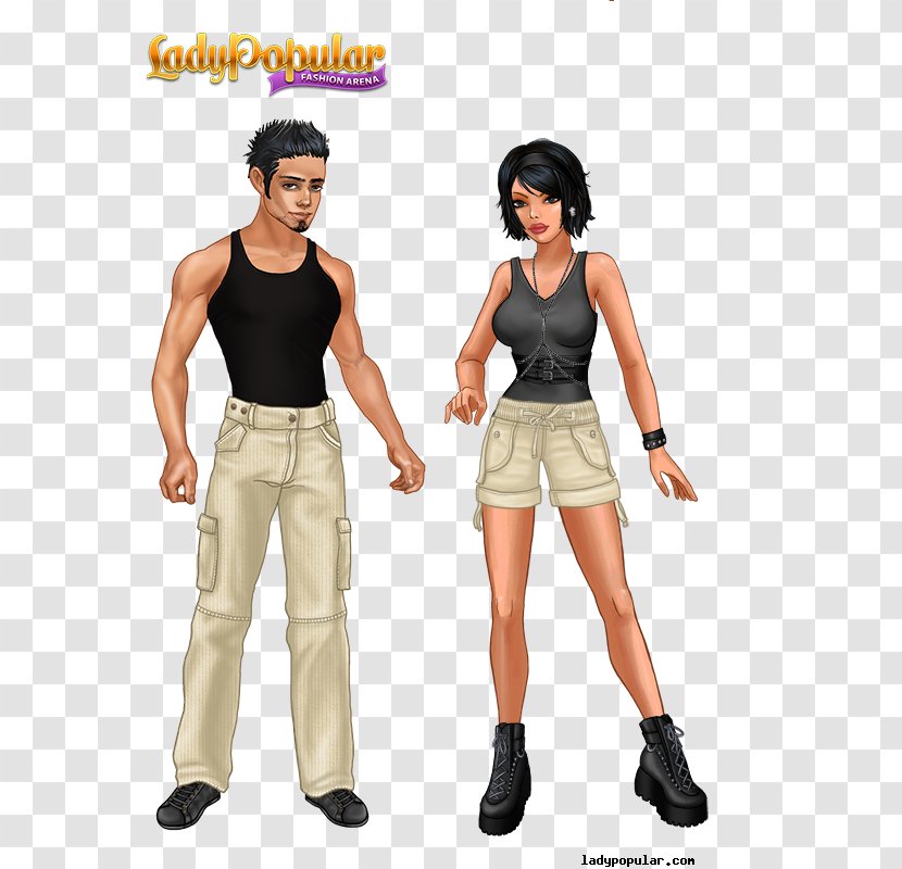 Lady Popular XS Software Game Fashion Costume - Action Figure - Dress Up Transparent PNG