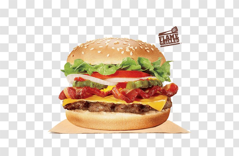 Cheeseburger Whopper Hamburger Bacon TenderCrisp - Food - Burger King Transparent PNG