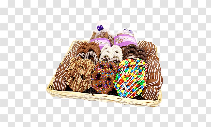 Food Gift Baskets All City Candy Mentor Chocolate Pretzel - Gourmet Dark Covered Pretzels Transparent PNG