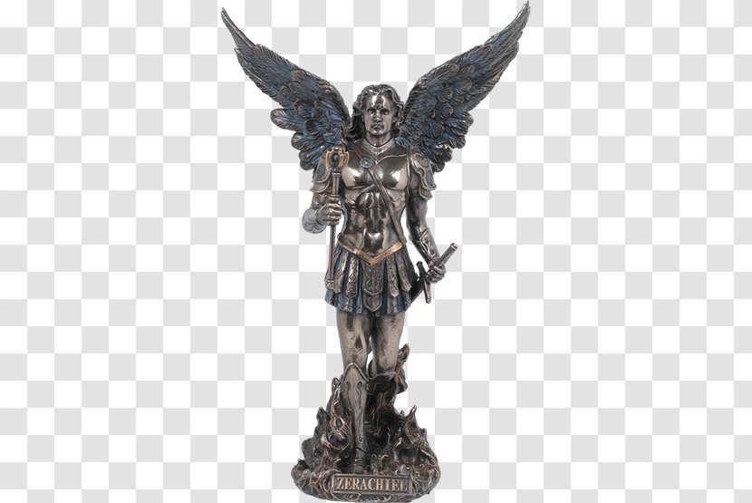 Michael Bronze Sculpture Gabriel Figurine Zadkiel - Classical - Angel Transparent PNG