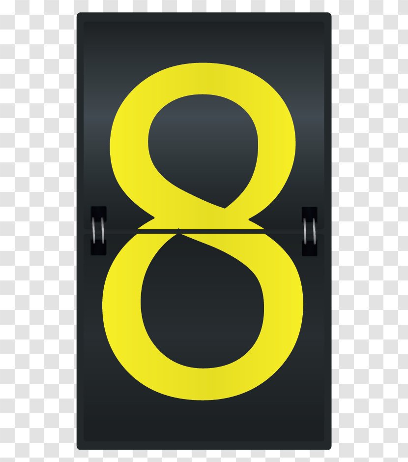 Artist - Typography - Sports Counter Number Eight Clipart Image Transparent PNG