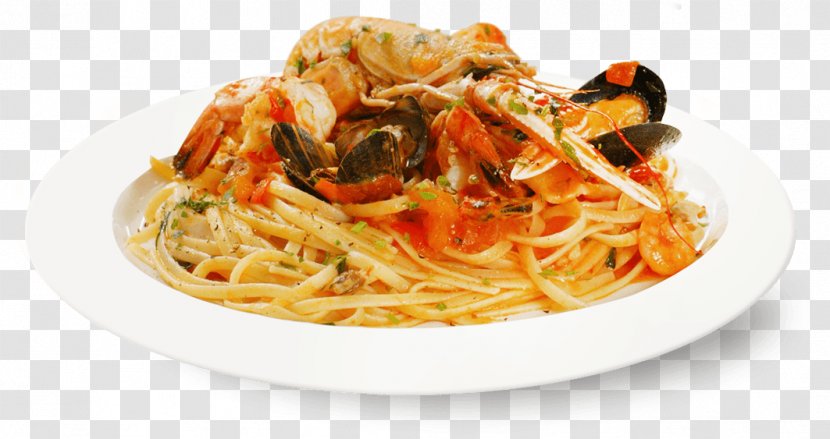 Spaghetti Alla Puttanesca Alle Vongole Aglio E Olio Clam Sauce Carbonara - Pici - Seafood Transparent PNG