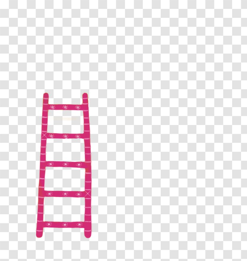 Ladder Cartoon - Magenta Transparent PNG