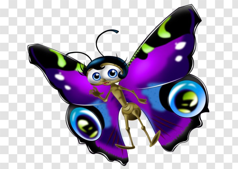 Butterfly Insect Clip Art Image Moth - Invertebrate Transparent PNG