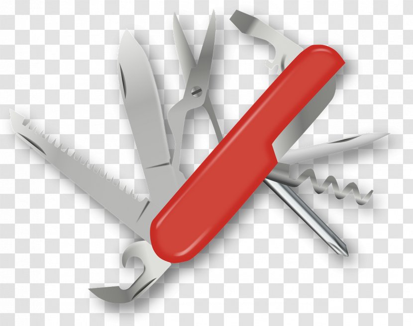 Swiss Army Knife Pocketknife Clip Art - Knives Transparent PNG