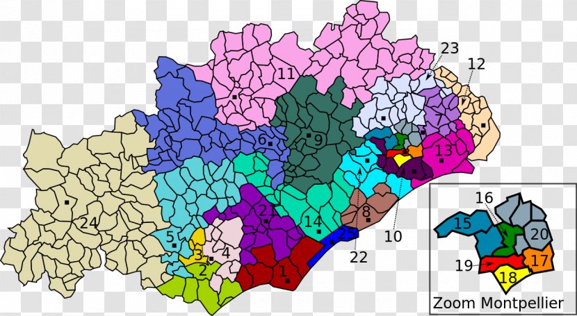 Canton Of Saint-Pons-de-Thomières Mauguio French Departmental Elections Cantoanele Franței Élections Départementales De 2015 Dans L'Hérault - Wikipedia - Carte Transparent PNG