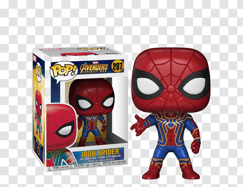 Spider-Man Iron Man Thanos Funko Spider - Fictional Character - Spider-man Transparent PNG