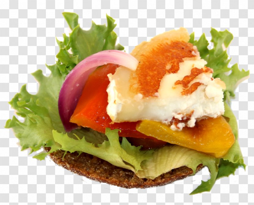 Slider Breakfast Sandwich Veggie Burger BLT Canapé - Garnish Transparent PNG