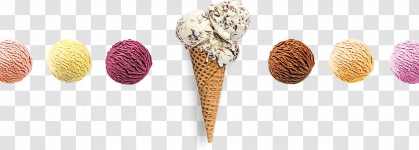 Ice Cream Cone Background - Chocolate Transparent PNG
