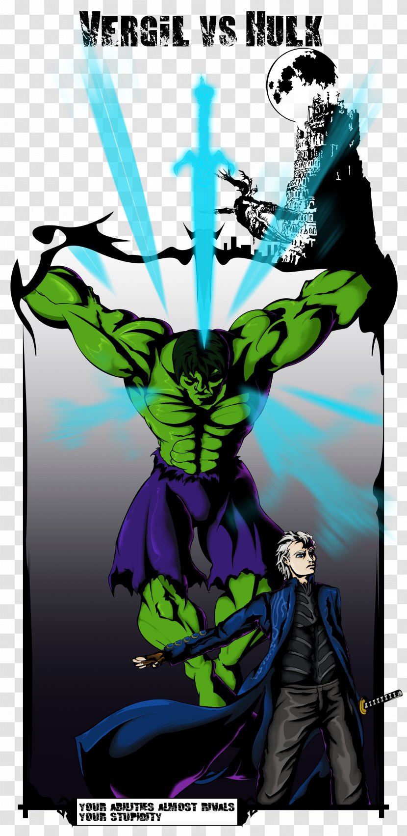 Hulk Deadpool Sketch - Fiction - Vector Transparent PNG