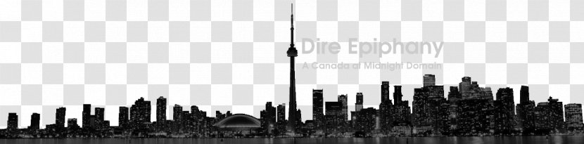 Toronto Tree White Brand Font - Monochrome Photography - Skyline Transparent PNG