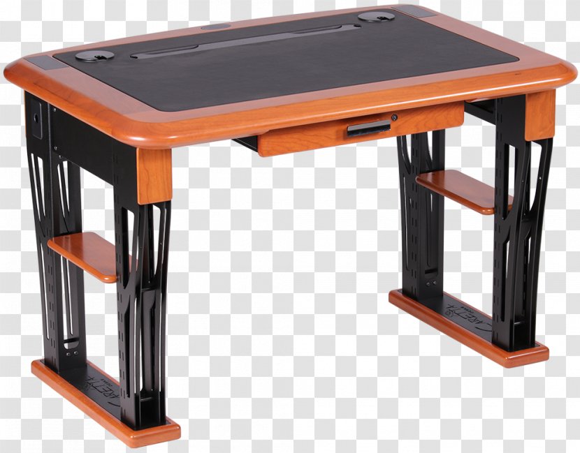 Trestle Table Computer Desk Shelf - Office Transparent PNG