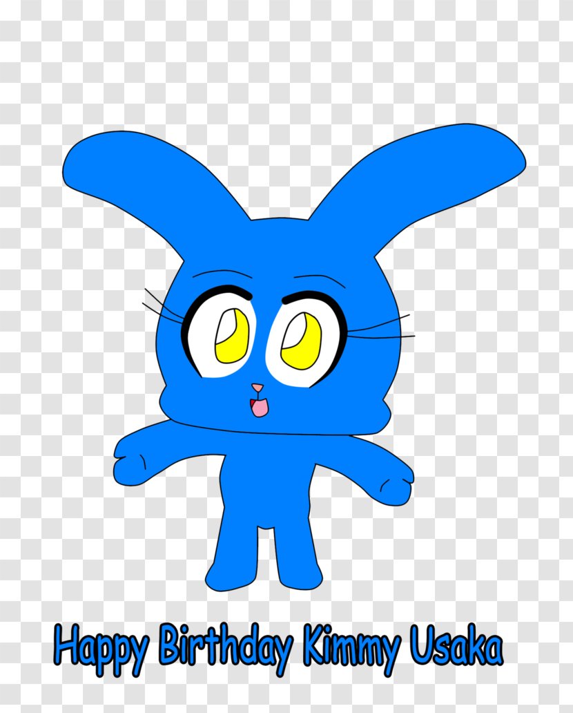 Line Art Cartoon Character Clip - Artwork - Happy Birthday Blue Transparent PNG