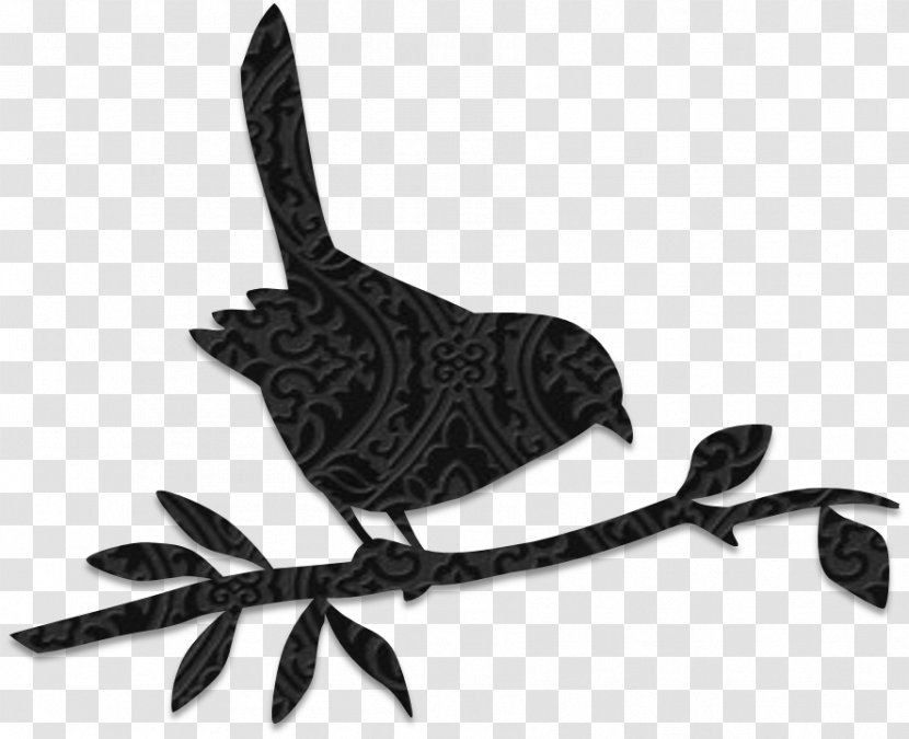 Lovebird Stencil Silhouette - Black And White - Bird Transparent PNG