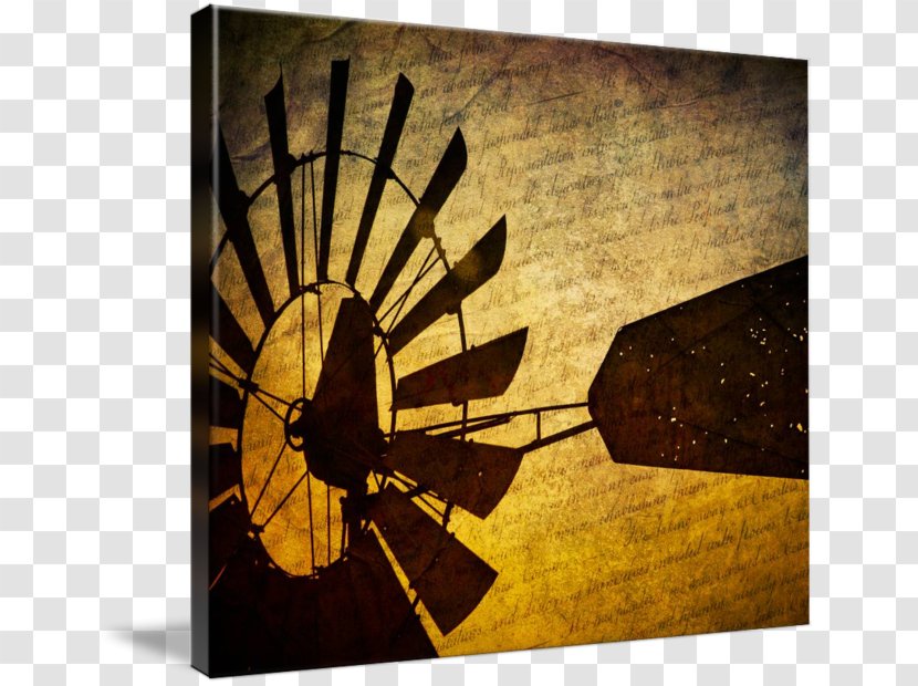The Old Windmill Work Of Art Canvas Printing - Imagekind Transparent PNG