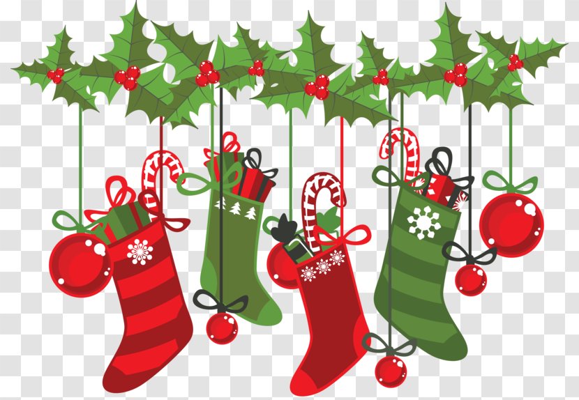 Santa Claus Christmas Stockings Decoration - Sock Transparent PNG