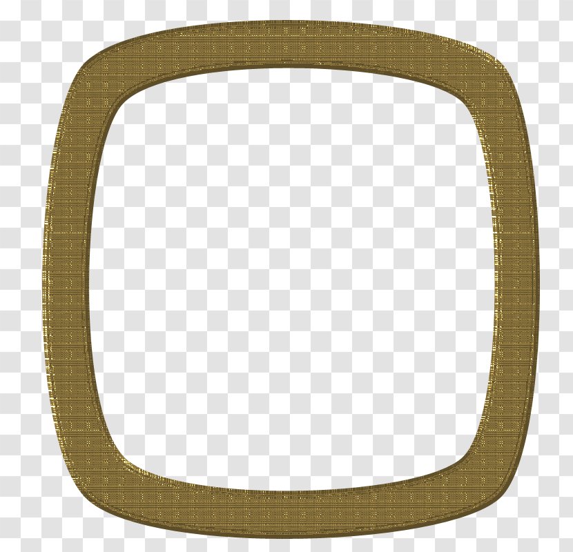 Oval Product Design Angle - Rectangle - Gold Picture Frame Transparent PNG