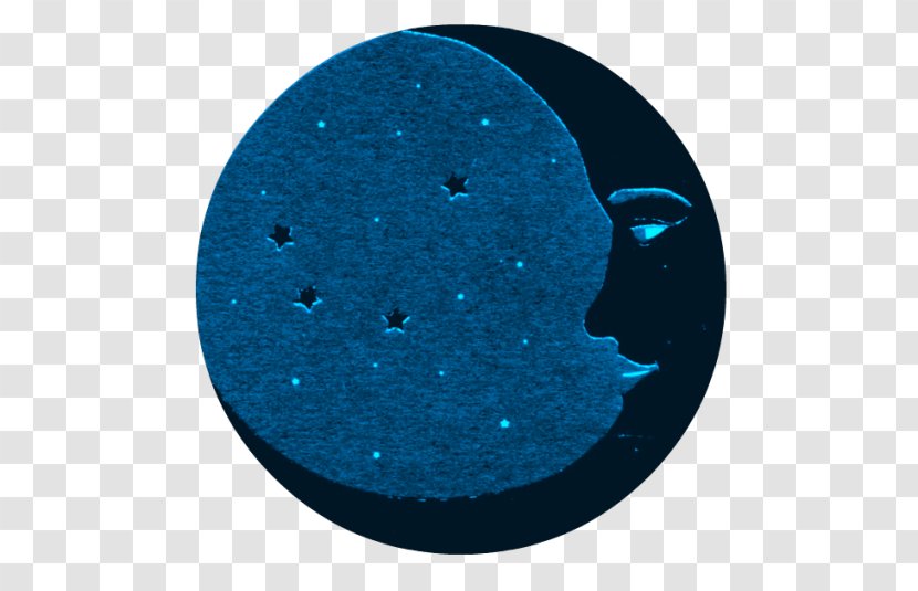 Full Moon Lunar Phase Clip Art - Blue Transparent PNG