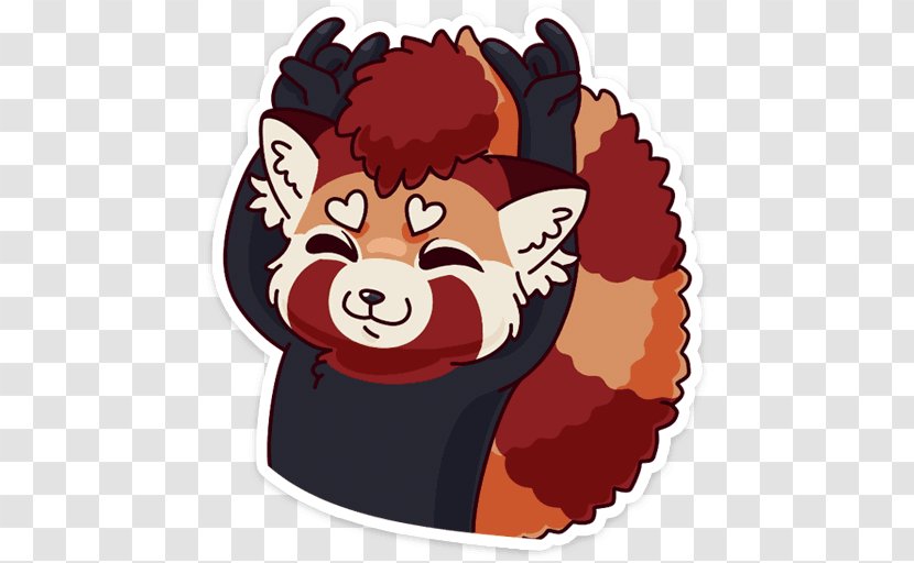 VK Bear Sticker Hatsune Miku Telegram - Red Panda Transparent PNG