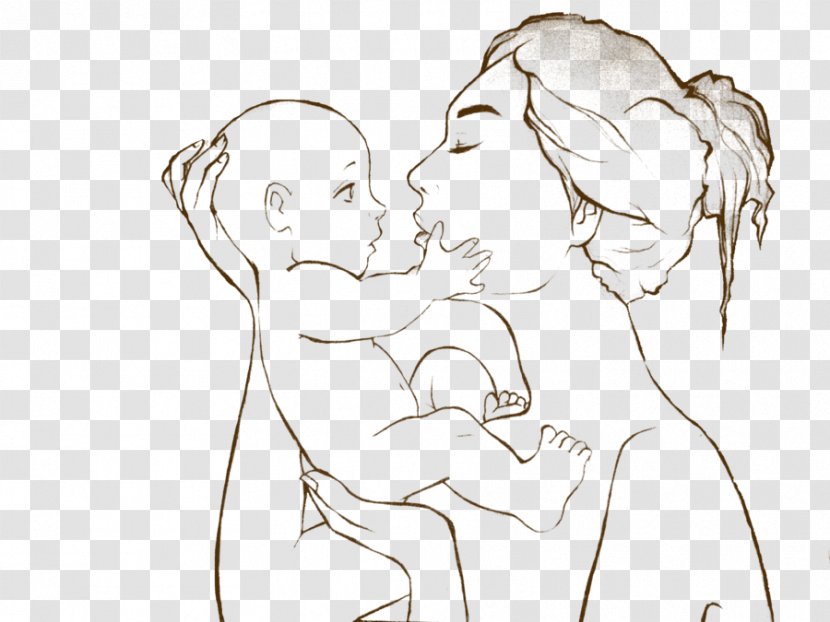 DeviantArt Drawing Sketch - Frame - Mother And Son Transparent PNG