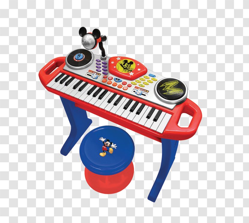 Digital Piano Mickey Mouse Electronic Keyboard Musical Toy Transparent PNG