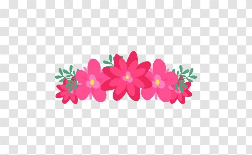 Flower Crown Clip Art - Pink Transparent PNG