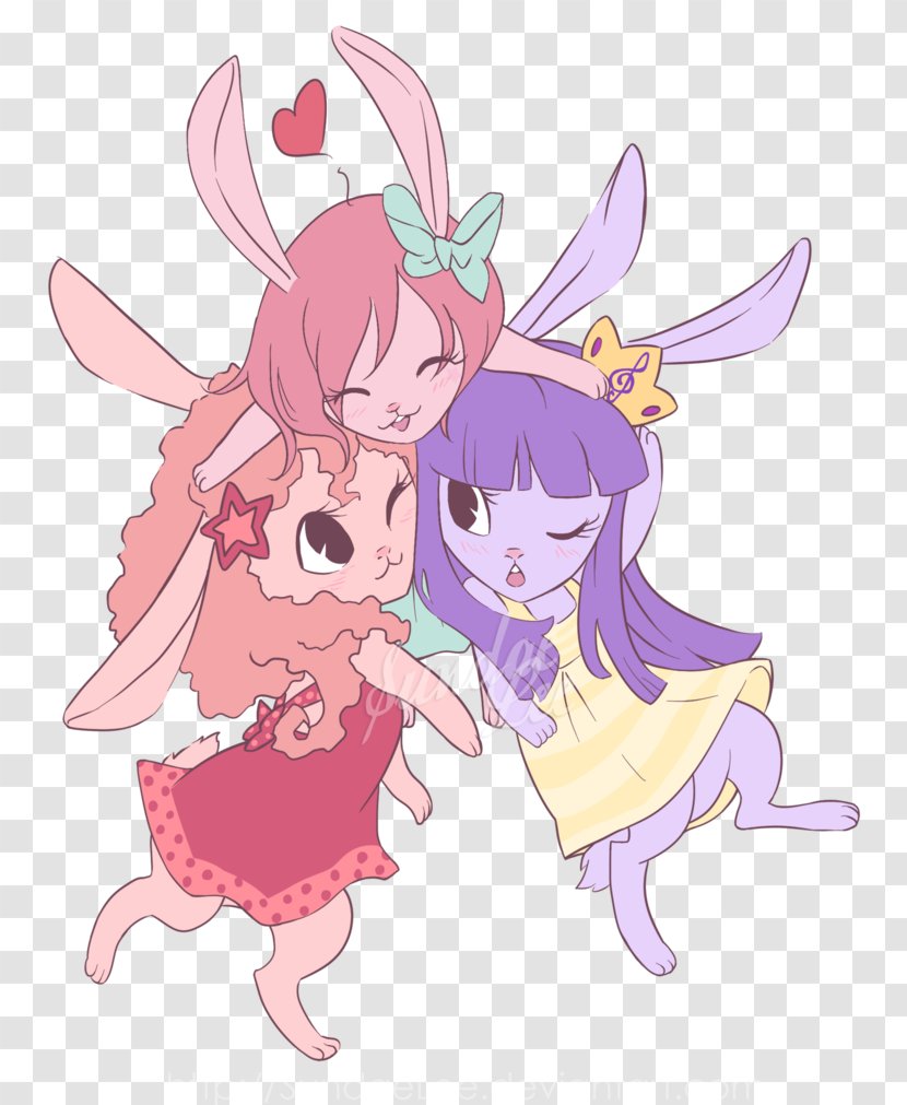 Rabbit Easter Bunny Fairy Ear - Watercolor Transparent PNG