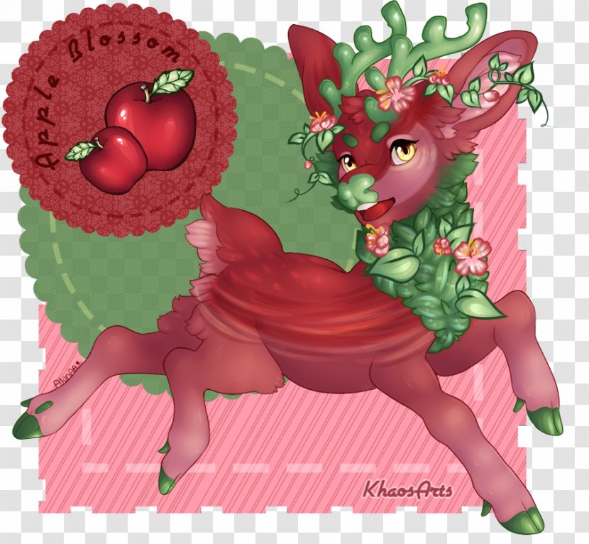 Strawberry Illustration Reindeer Cartoon Valentine's Day - Plant Transparent PNG