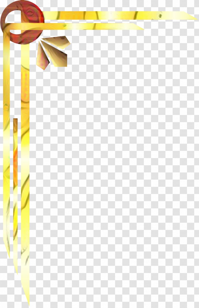 Decorative Borders - Art Nouveau - Yellow Drawing Transparent PNG