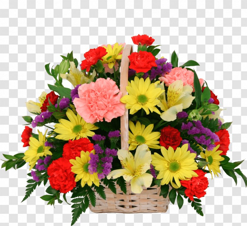 Food Gift Baskets Flower Bouquet - Rose - A Basket Of Flowers Transparent PNG