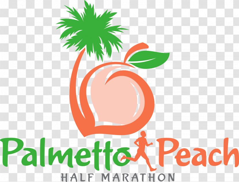 Fleet Feet Sports Augusta Half Marathon 10K Run Running - 10k - Peach Logo Transparent PNG