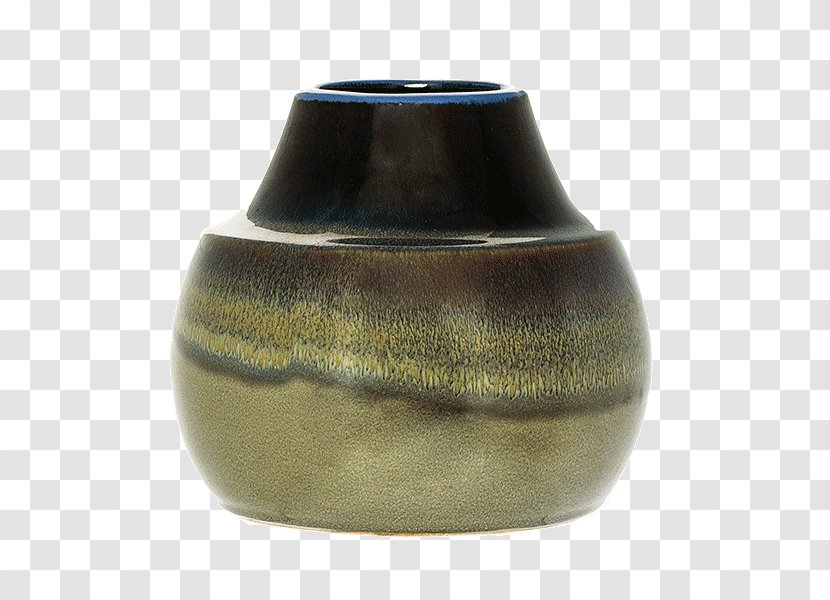 Vase Ceramic Stoneware Pottery Green Transparent PNG
